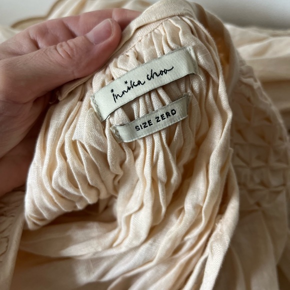 Innika Choo Hugh Jesmock Embroidered Linen Smock | Size 0 - Picture 6 of 8